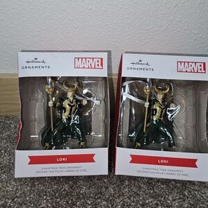 Marvel Loki Ornament with Gold and Green Accents